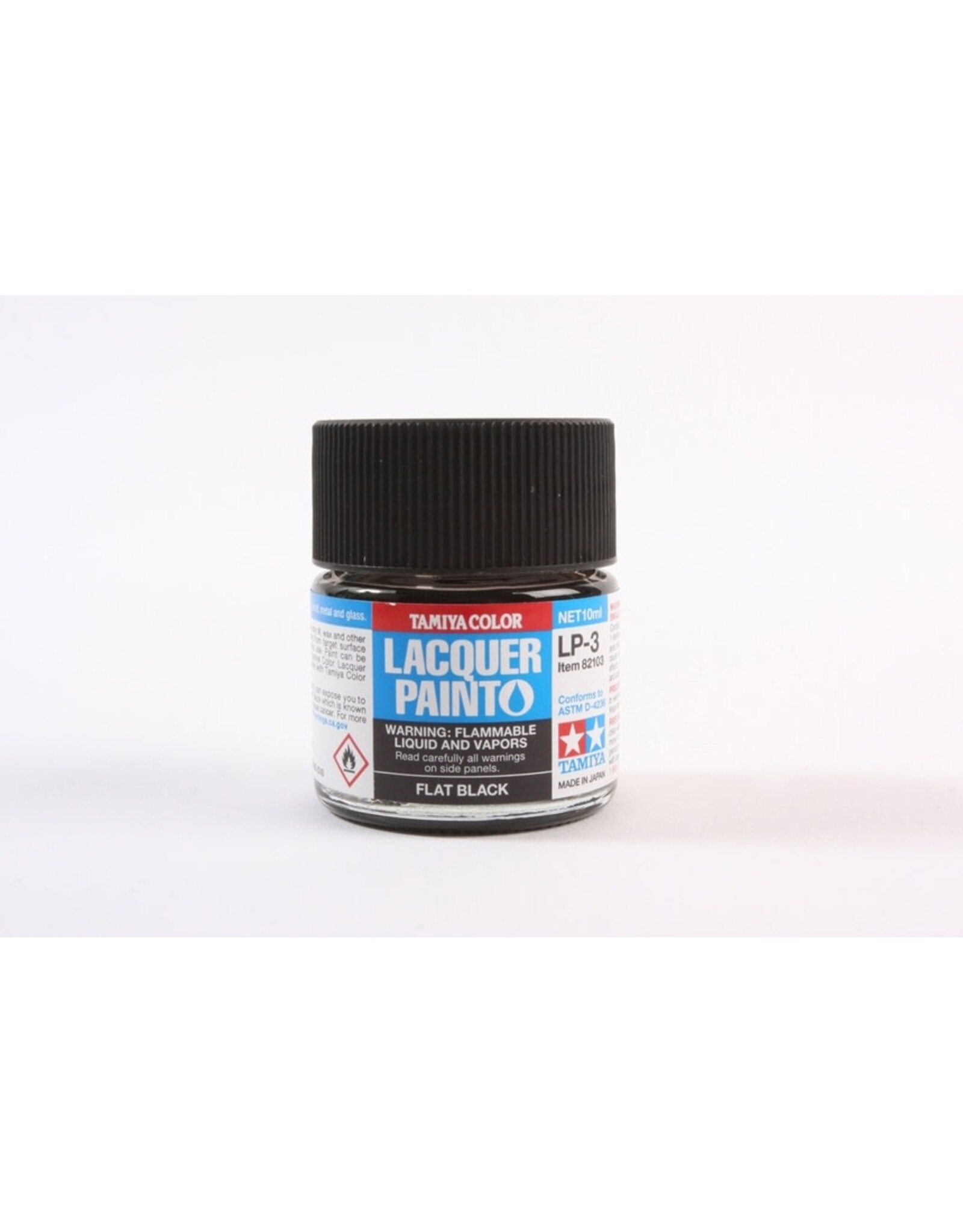 Tamiya Lacquer Paint LP-3 Flat Black 10ml Bottle