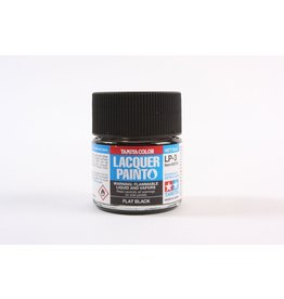 Tamiya Lacquer Paint LP-3 Flat Black 10ml Bottle