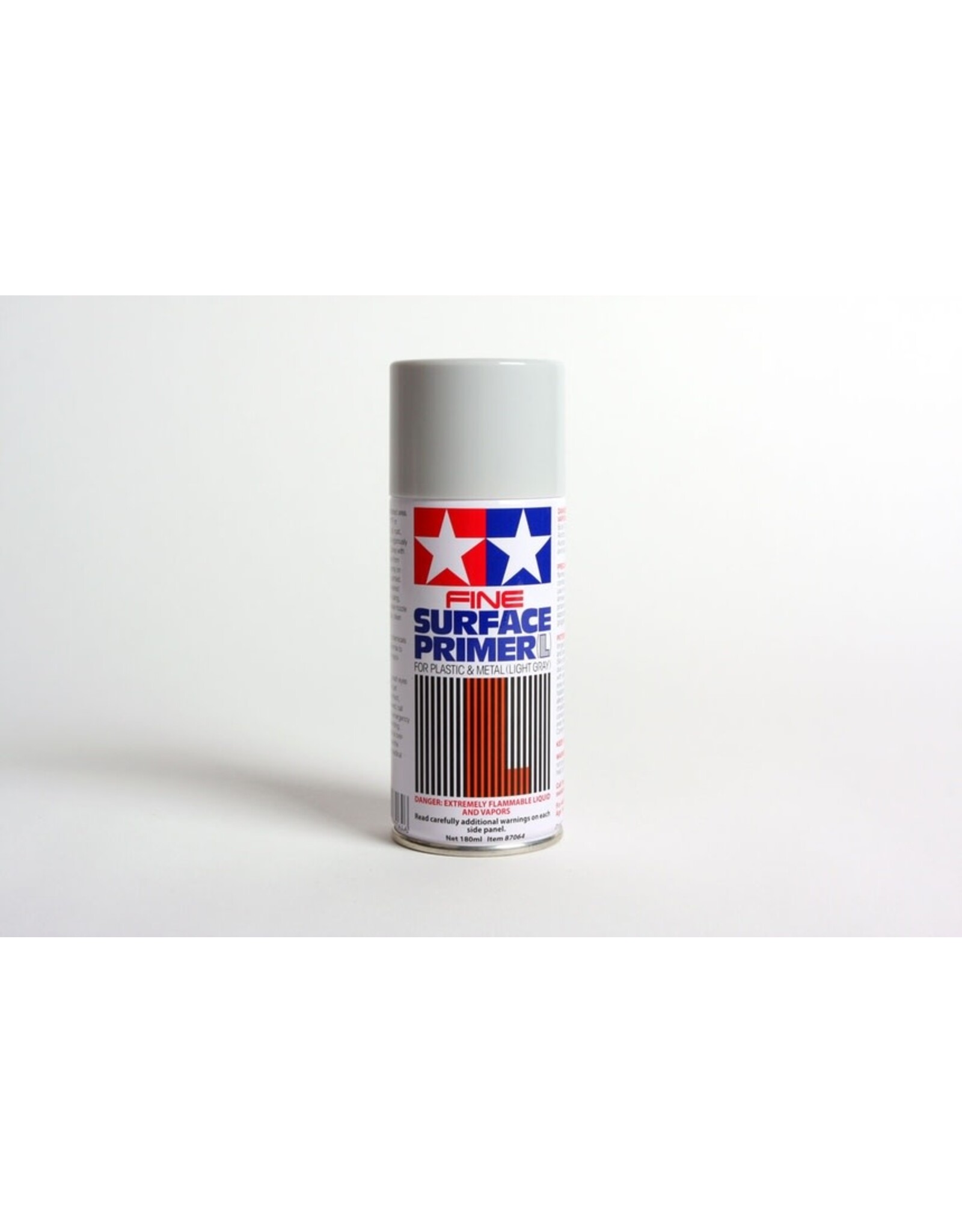 Tamiya Fine Surface Primer, Light Grey, 180ml Spray Can