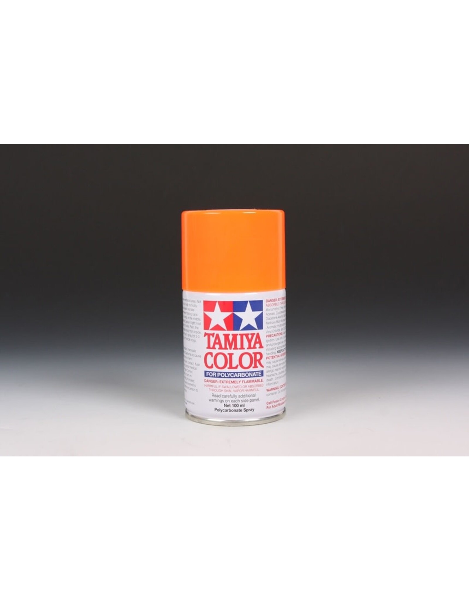 Tamiya PS-24 Fluorescent Orange Spray Paint, 100ml Spray Can