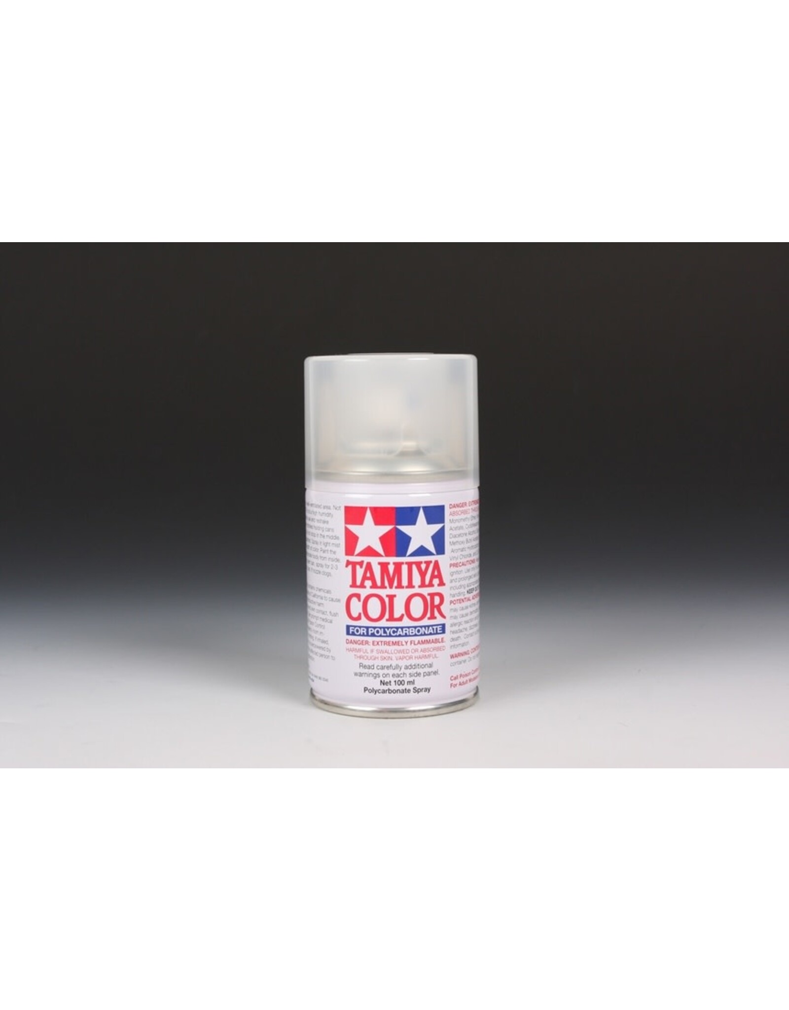 Tamiya PS-55 Polycarbonate Paint, Flat Clear - 100ml Spray Can