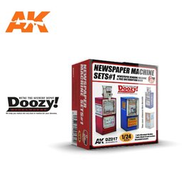 AK Interactive 1/24 Newspaper Machine Sets 1