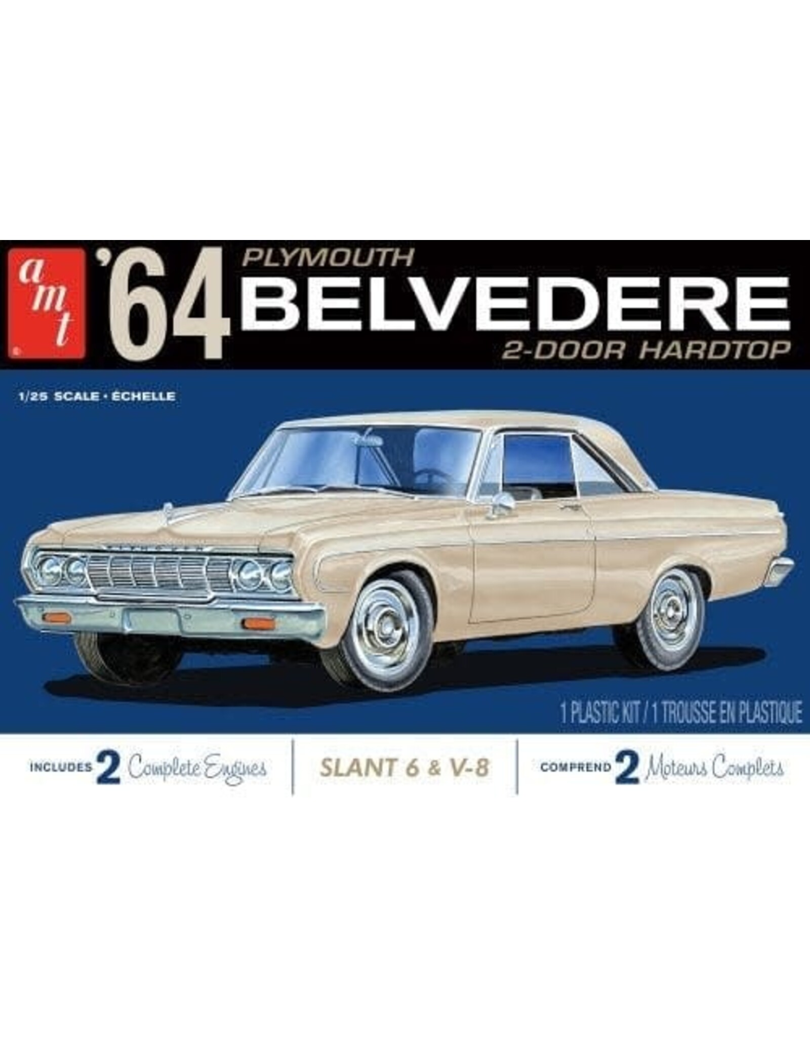 AMT 1/25 1964 Plymouth Belvedere w/ Straight 6 Engine