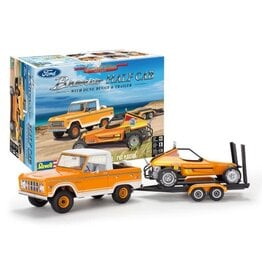 Revell Monogram 1/25 Ford Bronco Half Cab w/Dune Buggy & Trailer