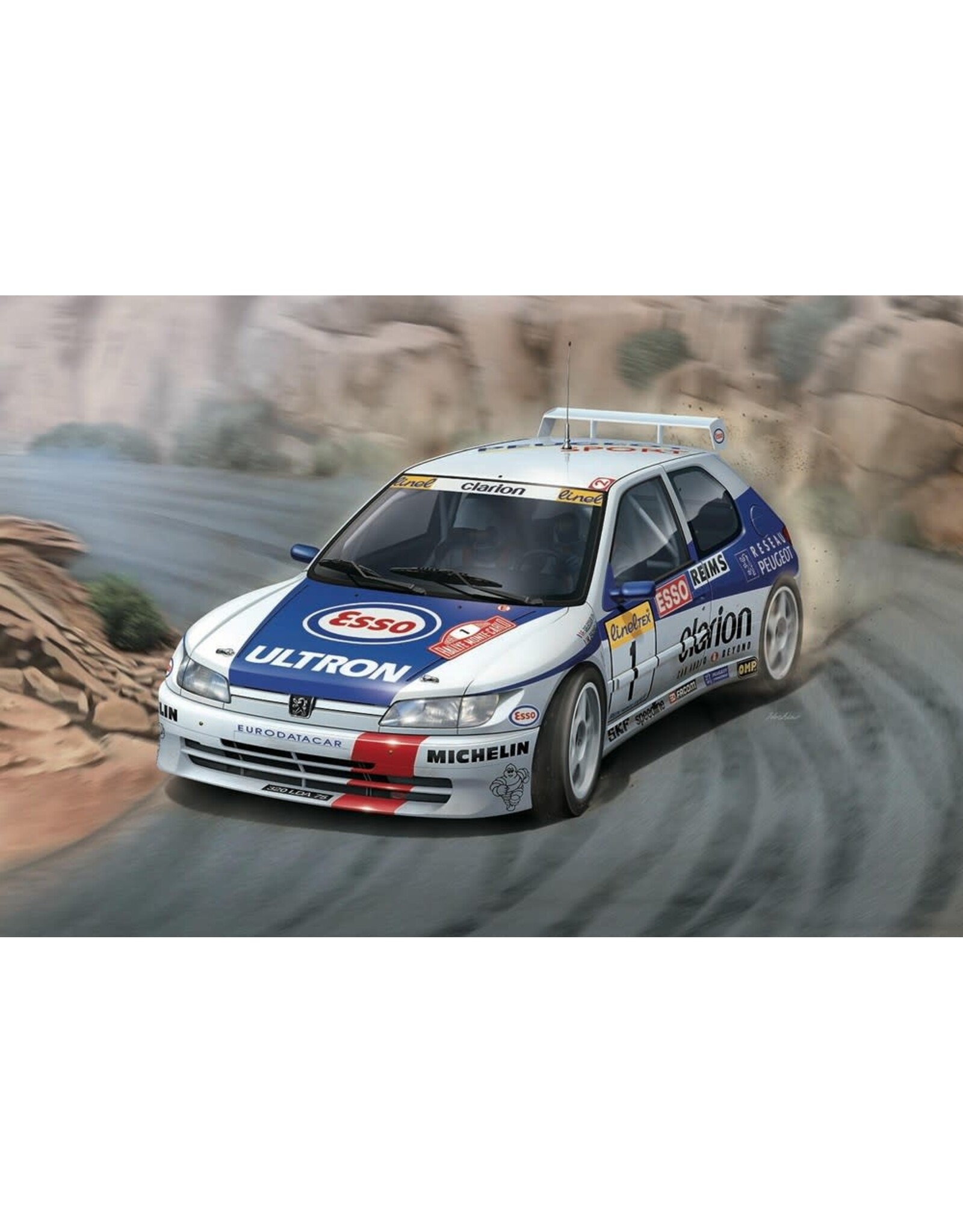 Platz 1/24 PEUGEOT 306 MAXI 1996 Monte Carlo Rally, Vehicle