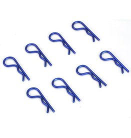 Dynamite Anodized Body Clips, Blue (8)