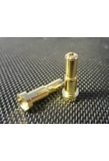 TQ wire 4mm + 5mm Double Male Bullets (pr.) Gold 20mm