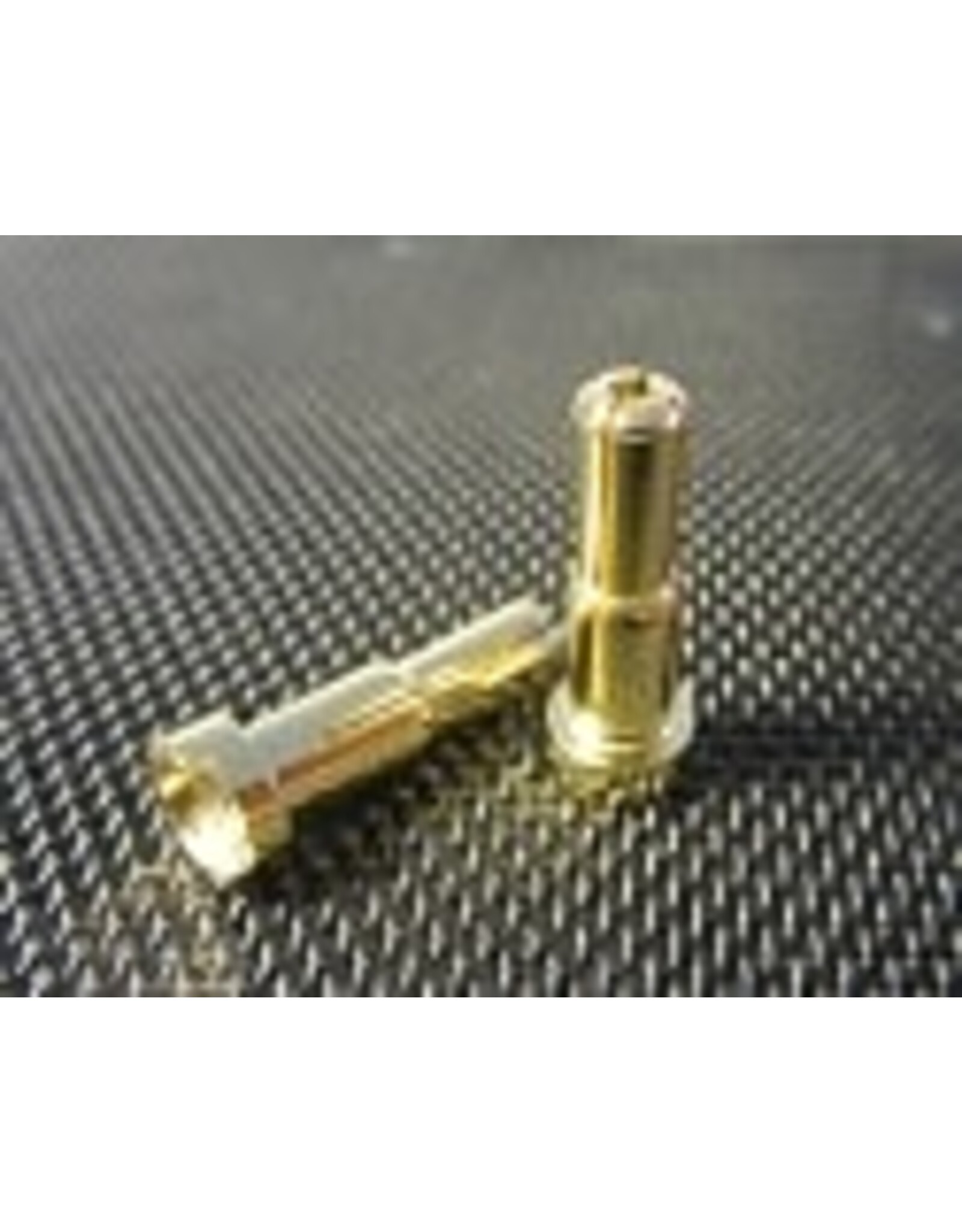 TQ wire 4mm + 5mm Double Male Bullets (pr.) Gold 20mm