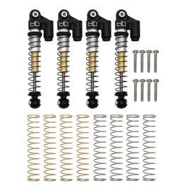 Hot Racing Aluminum Threaded Tele Shocks Set (4): SCX24