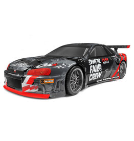 HPI Racing E10 Drift Fail Crew Nissan Skyline R34 GT-R, RTR w/ Battery/Charger