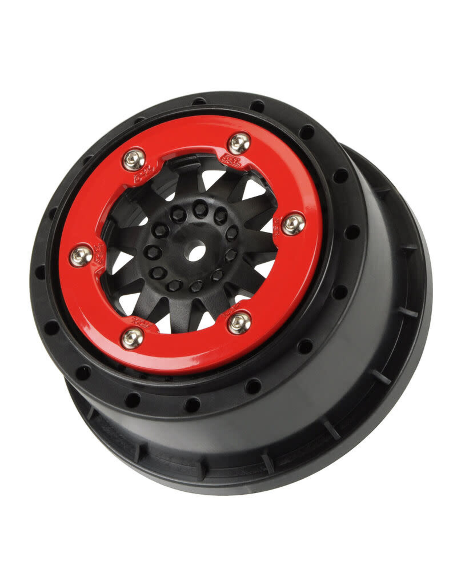 Pro-Line ProTrac F-11 2.2"/3.0" Red/Black Bead-Loc Wheels (2) Fr/Re
