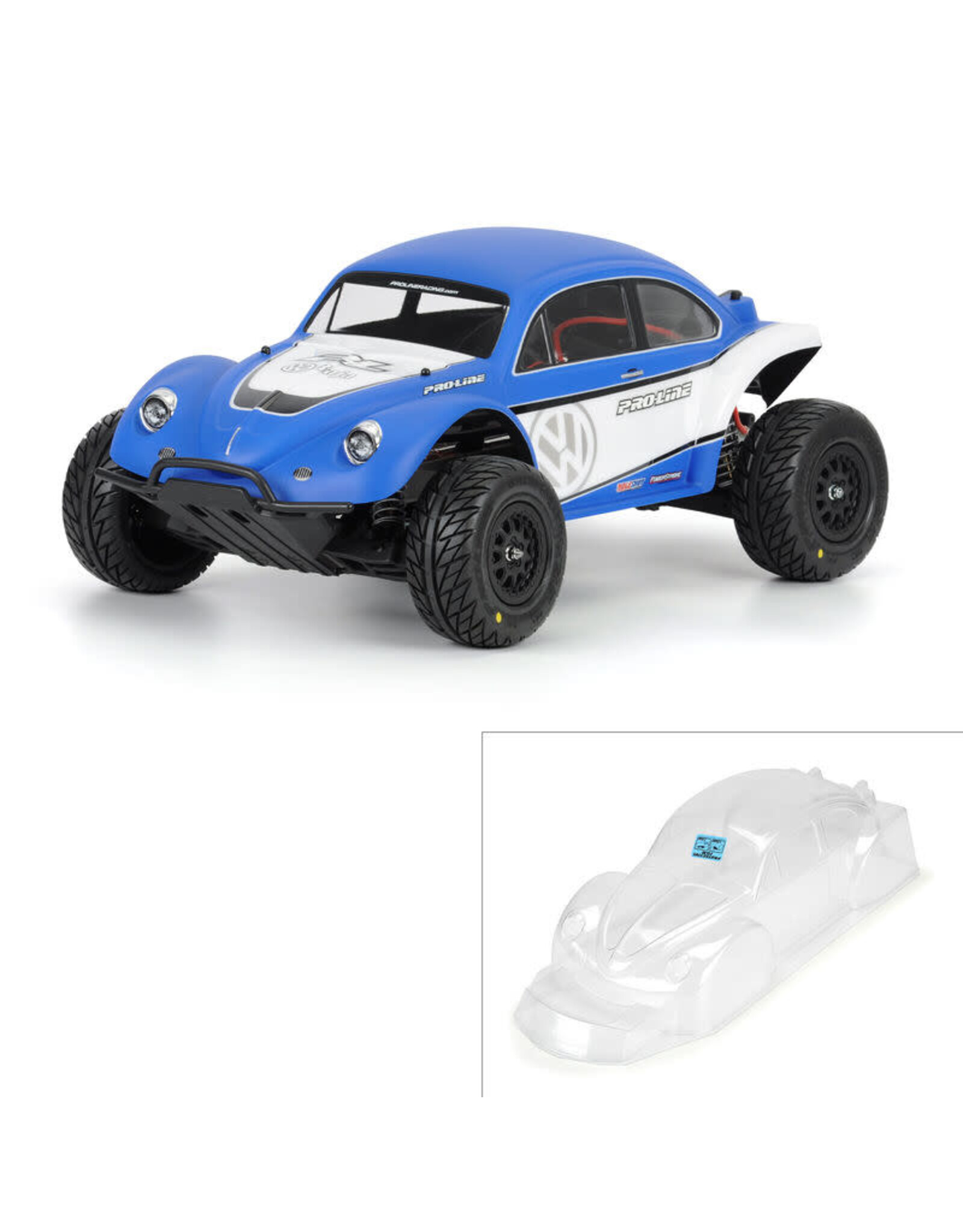 Pro-Line Volkswagen Full Fender Baja Bug Clear Body Slash
