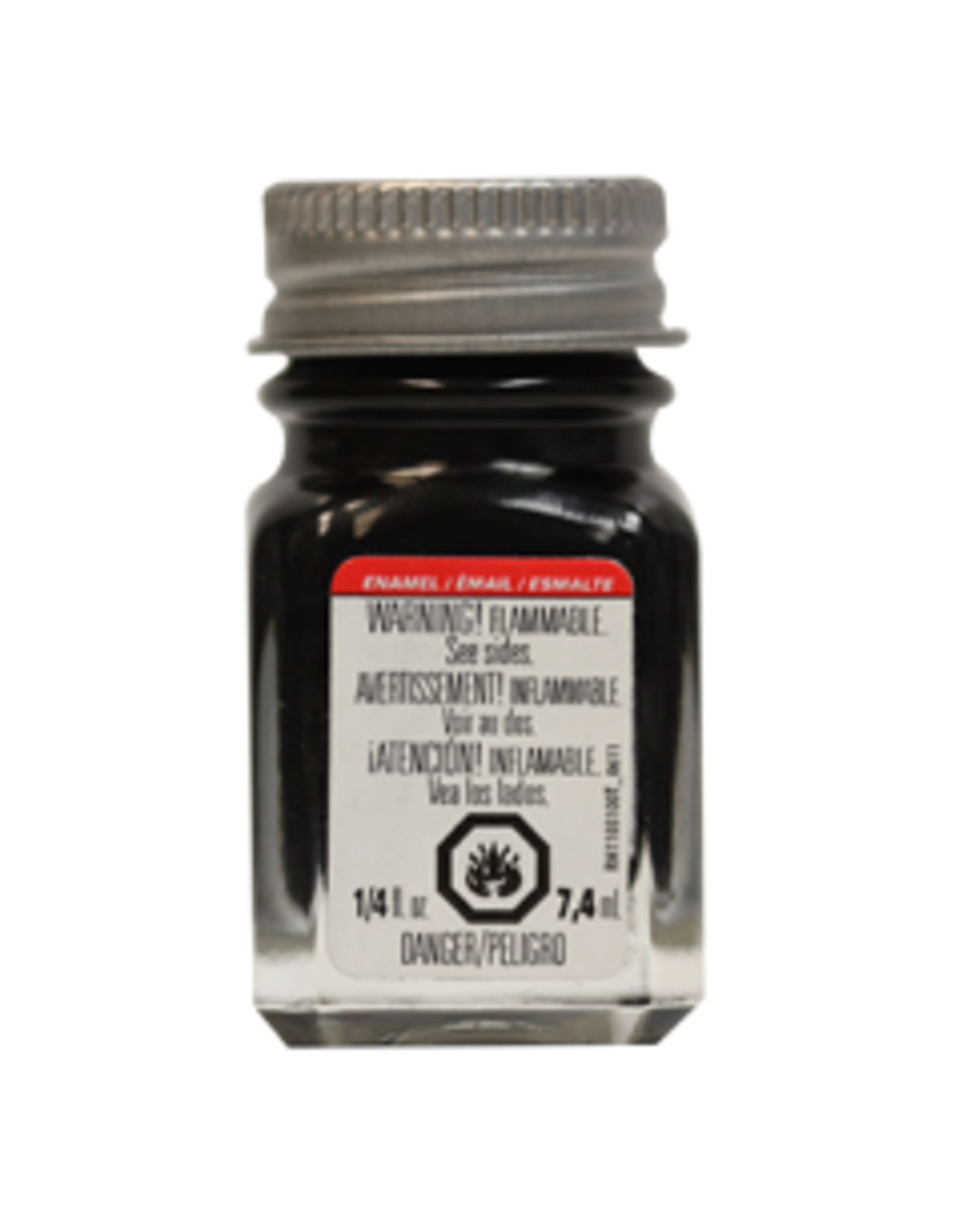 Testors Enamel 1/4 oz Gloss Black