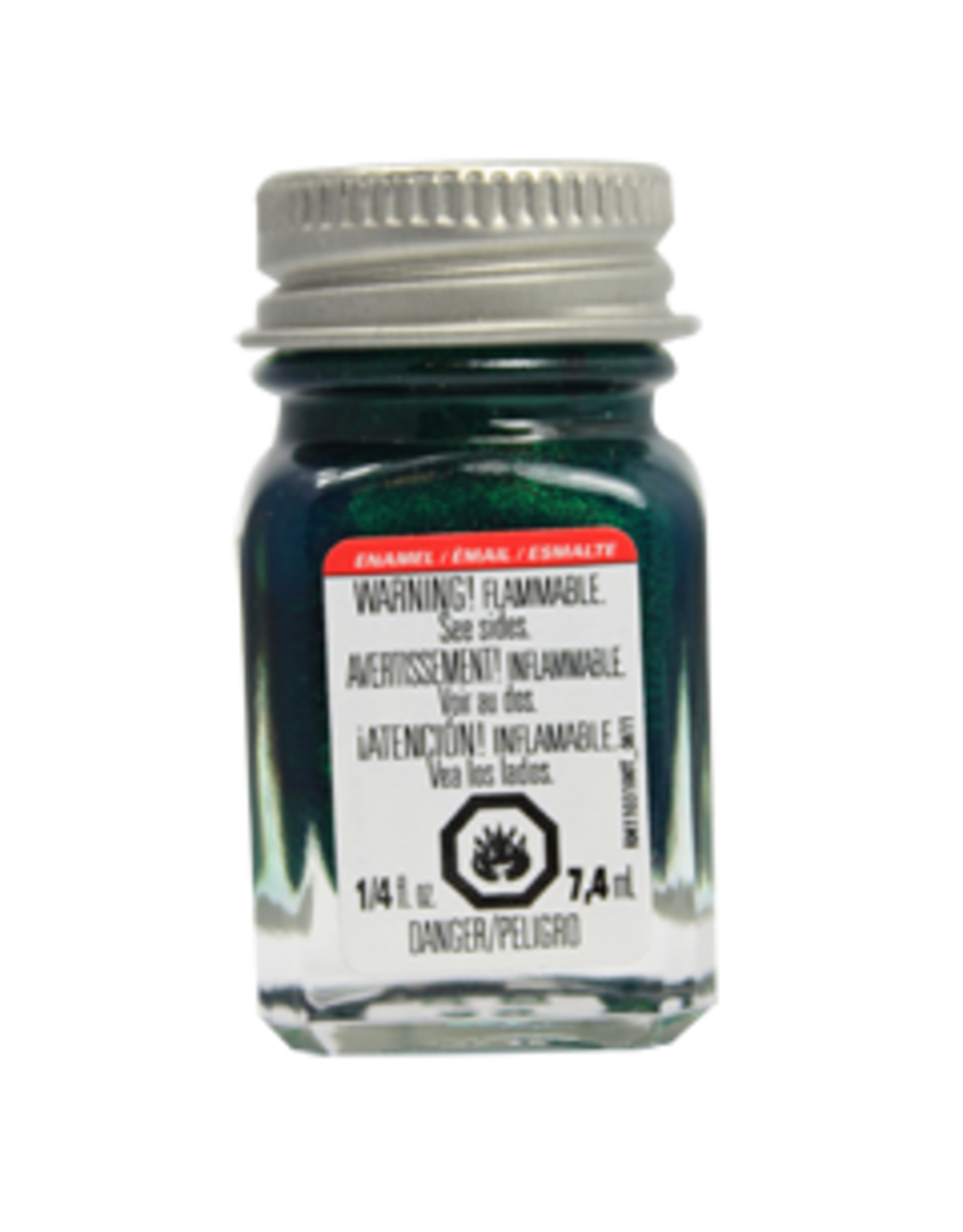 Testors Enamel 1/4 oz Metal Flake Green