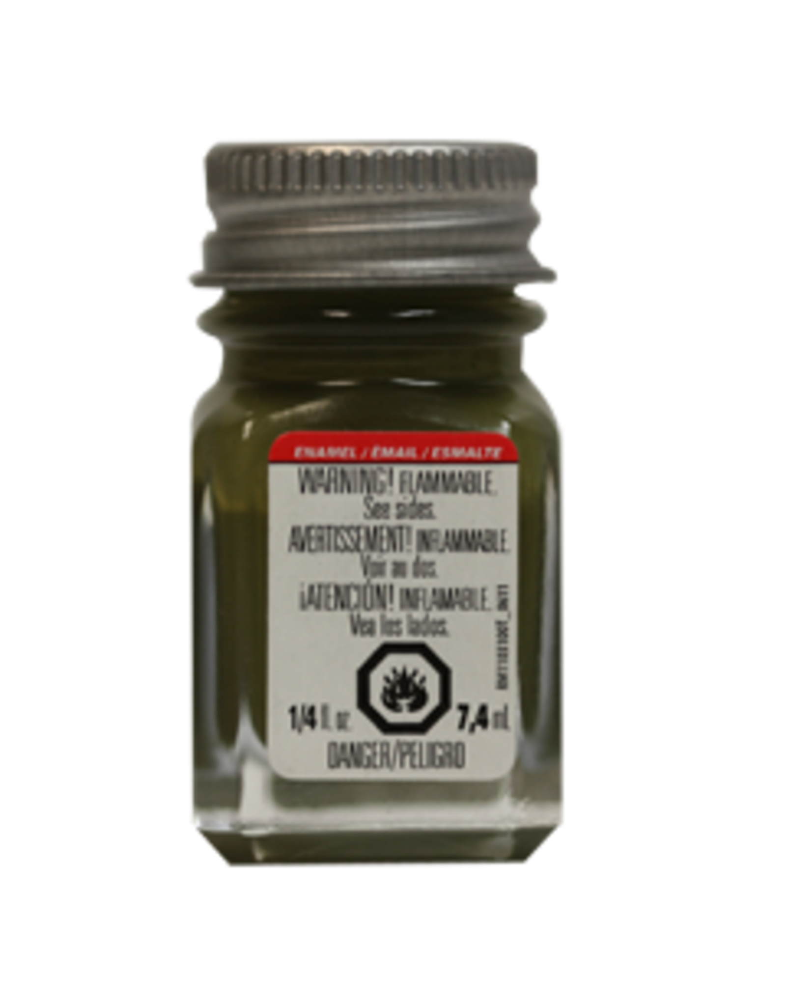 Testors Enamel 1/4oz Flat Army Olive