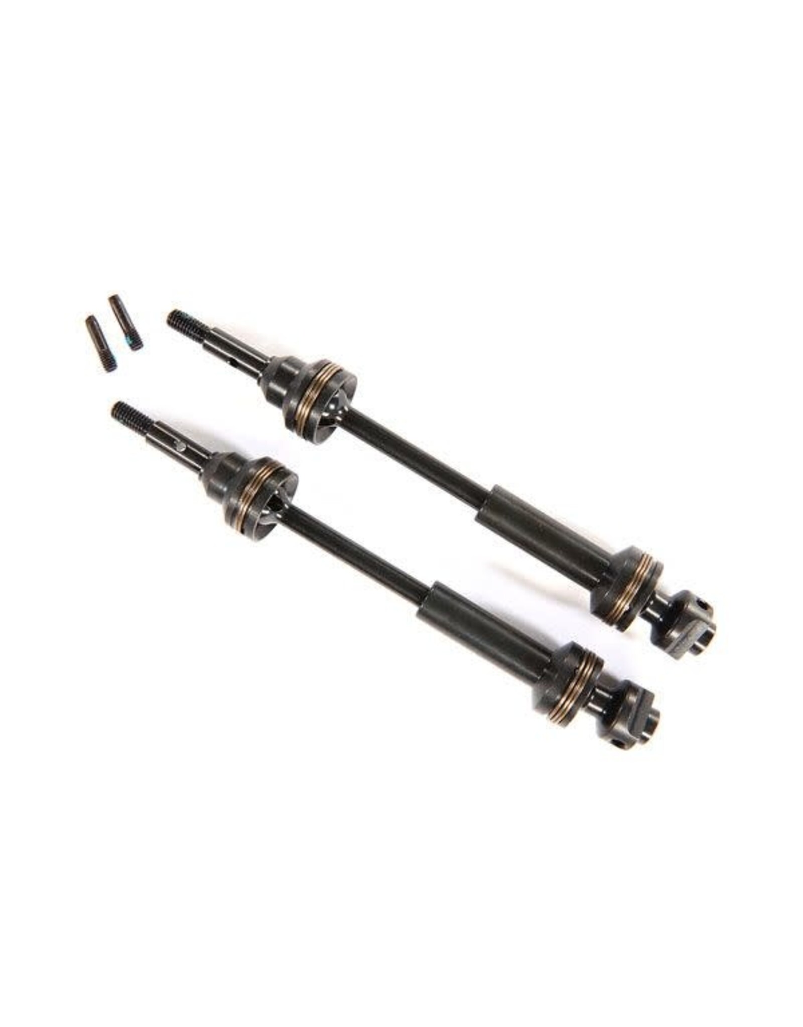 Traxxas Driveshafts, front, steel-spline constant-velocity