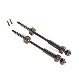 Traxxas Driveshafts, rear, steel-spline constant-velocity