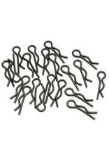 HPI Racing Black Body Clip, 8mm, (20pcs)