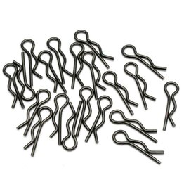 HPI Racing Black Body Clip, 8mm, (20pcs)