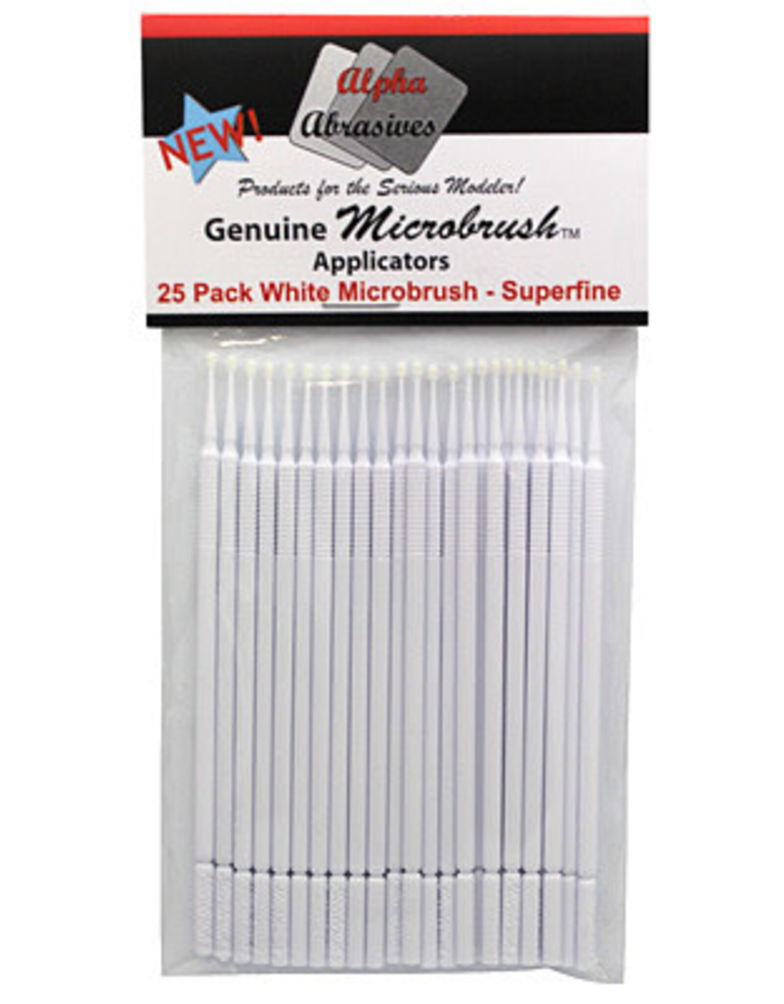 Alpha MICRO BRUSHES WHITE - SUPERFINE 25/PK