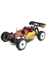 Losi 1/8 8IGHT 4WD Nitro Buggy RTR, Rouge/Jaune