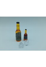 WAG Radio Control Ensemble de (2) Bouteilles et (2) verres 1/10 (BJD-2)