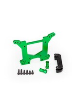 Traxxas Shock tower, rear - green aluminum