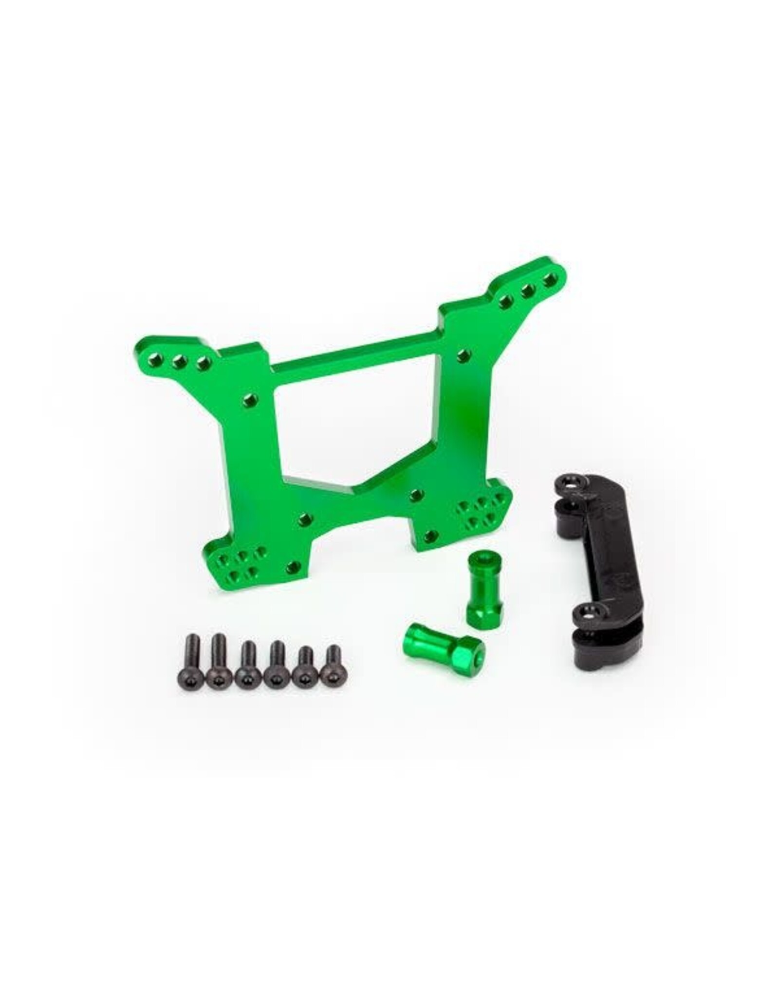 Traxxas Shock tower, rear - green aluminum