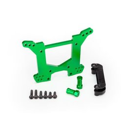 Traxxas Shock tower, rear - green aluminum