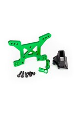 Traxxas Shock tower, front - green aluminum