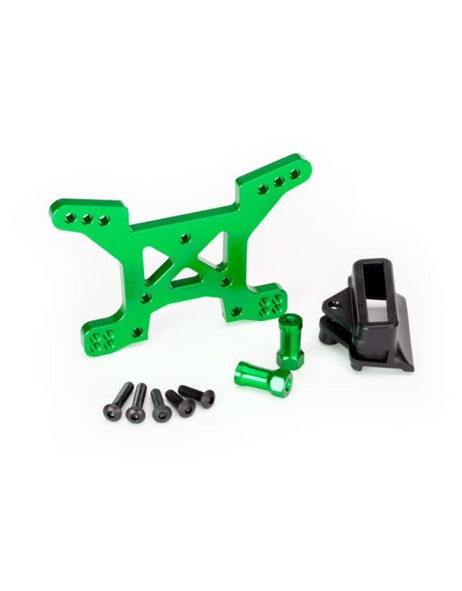 Traxxas Shock tower, front - green aluminum