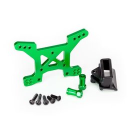 Traxxas Shock tower, front - green aluminum