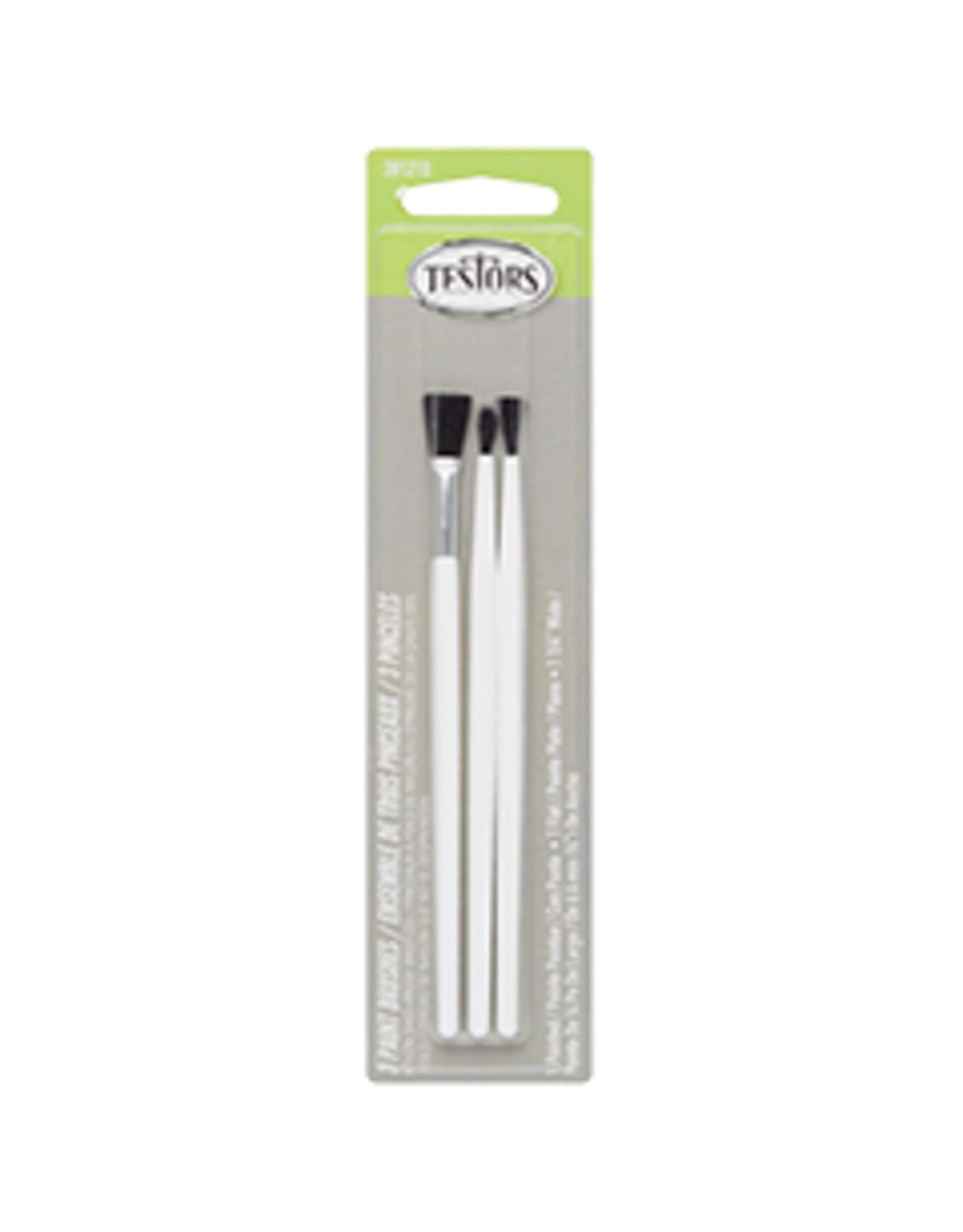 Testors 3 Piece Economy Assorted Brush Set