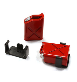 Integy Jerry Can Fuel Tank (2), Red; 1/10 Scale Crawler