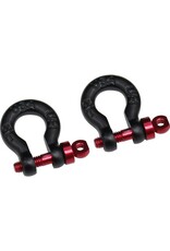 Hot Racing 1/10 Scale Black Tow Shackle D-Rings Gen8