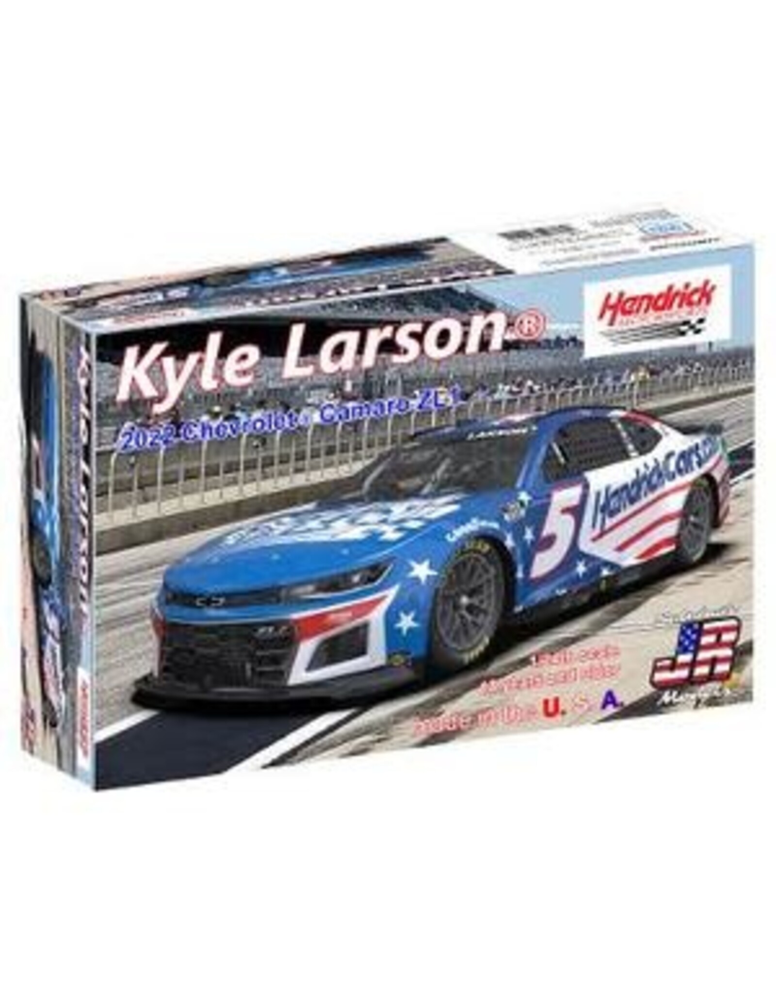 Salvinos JR 1/24 Kyle Larson 2022 Camaro- Patriotic Plastic Model Car Kit