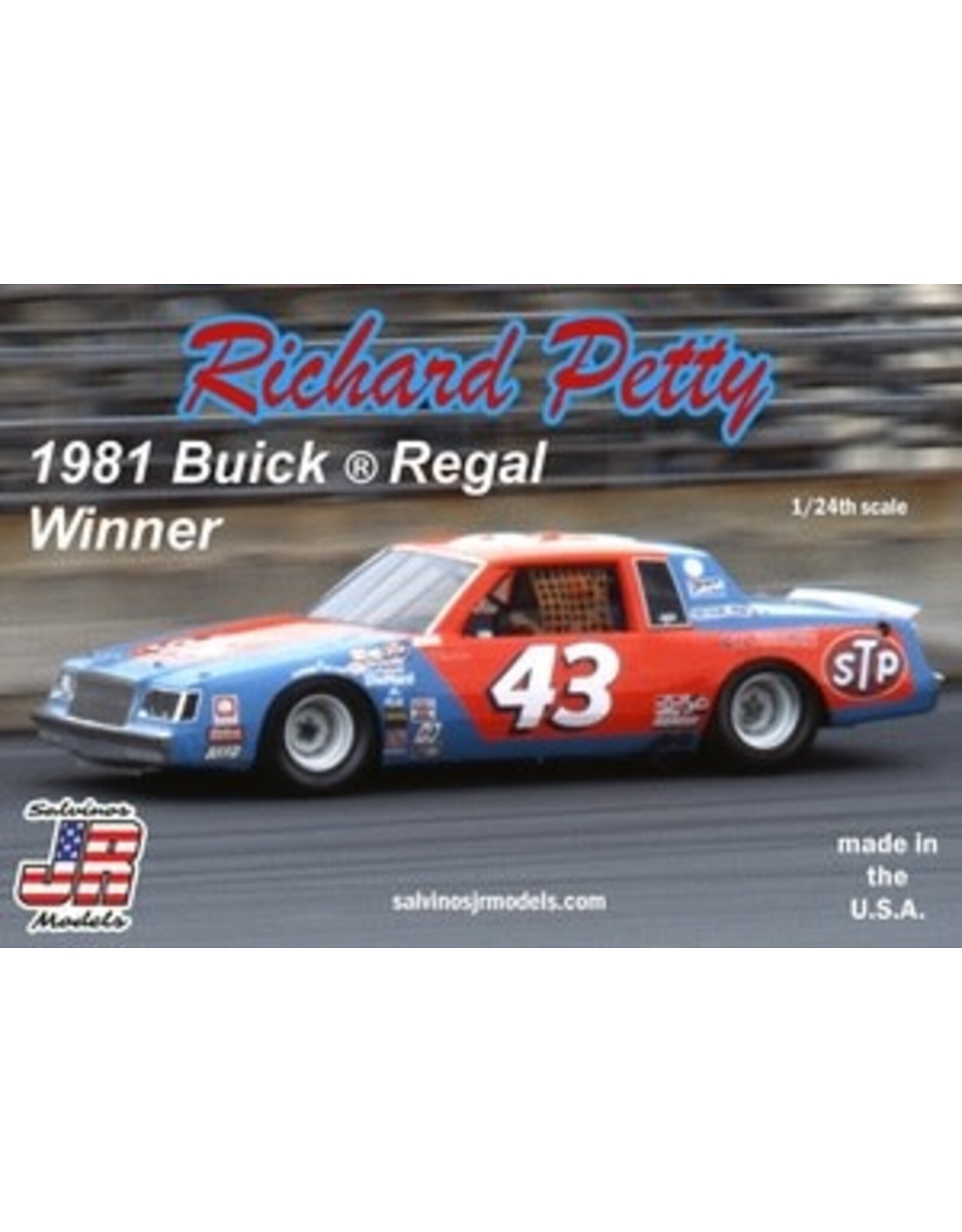 Salvinos JR 1/24 Richard Petty #43 1980 Buick Regal Winner Plastic Model Car Kit