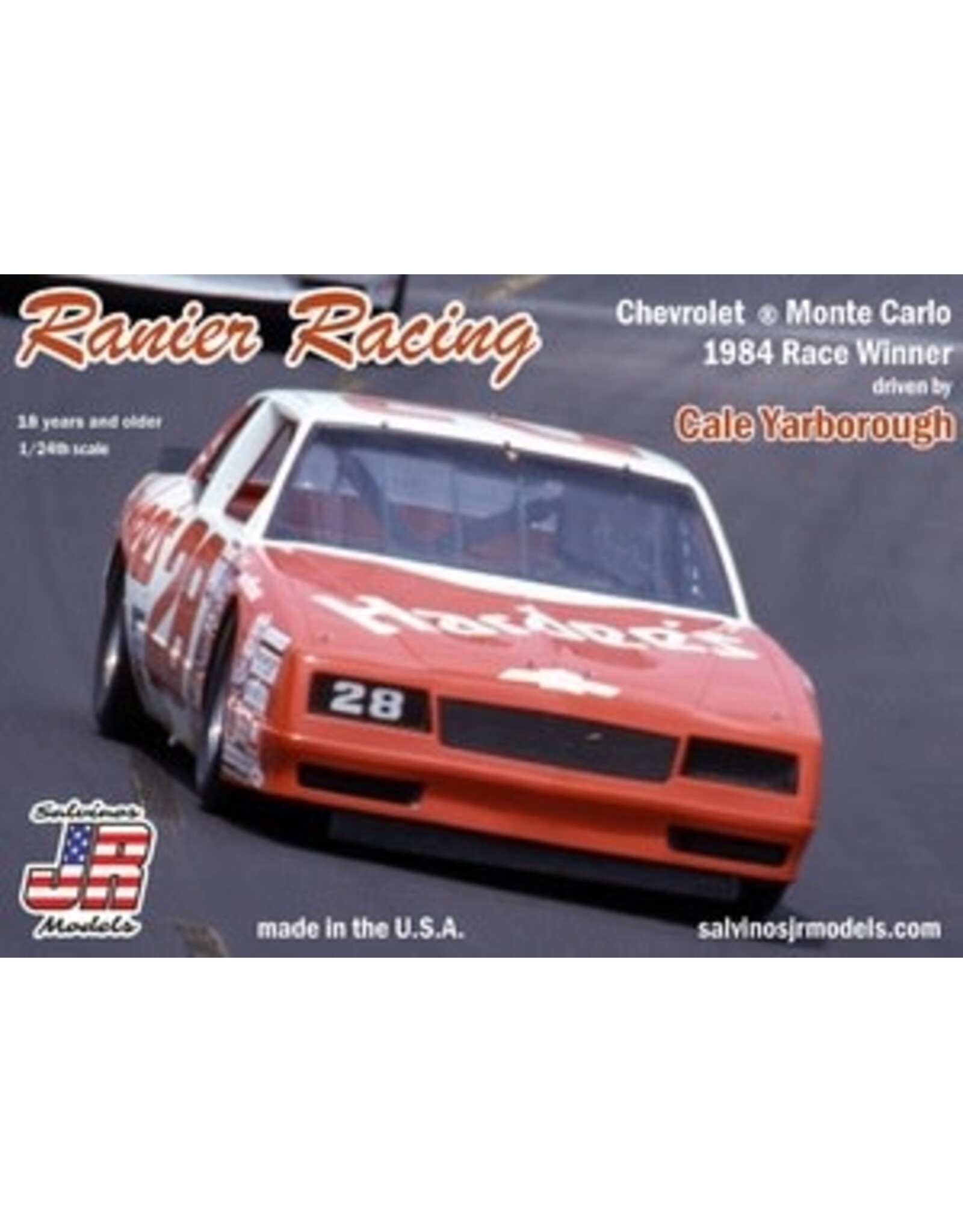 Salvinos JR 1/24 #28 Monte Carlo 1984 Winner - Driven by Cale Yarborough Plastic Model Car Kit