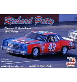 Salvinos JR 1/25 Richard Petty #43 1980 Chevrolet Monte Carlo Winner Plastic Model Car Kit