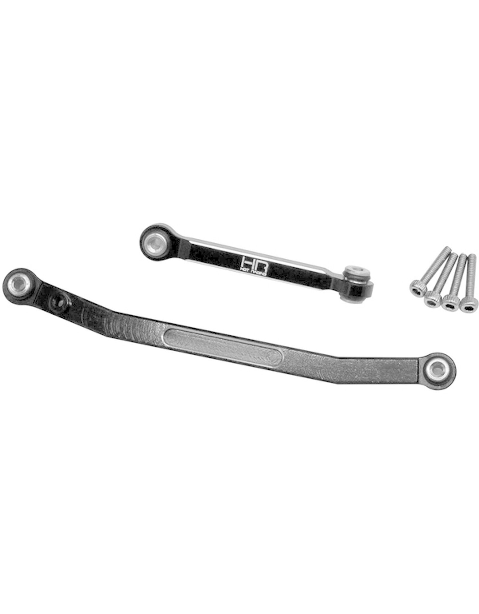 Hot Racing Black Aluminum Fix Link Steering Rod: SCX24