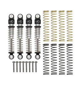 Hot Racing Aluminum Threaded Long Travel Shocks Set (4): SCX24