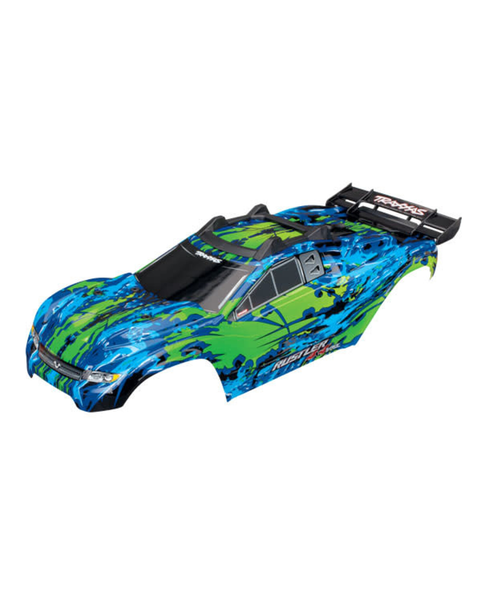 Traxxas Body, Rustler 4X4 VXL, green