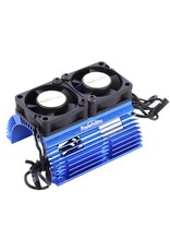 Power Hobby Heat Sink w/ Twin High Speed Fans, 1/8 Motors, Blue