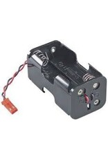 Futaba AA Battery Holder Receiver Box, 4-Cell w/ Male Red BEC Connector