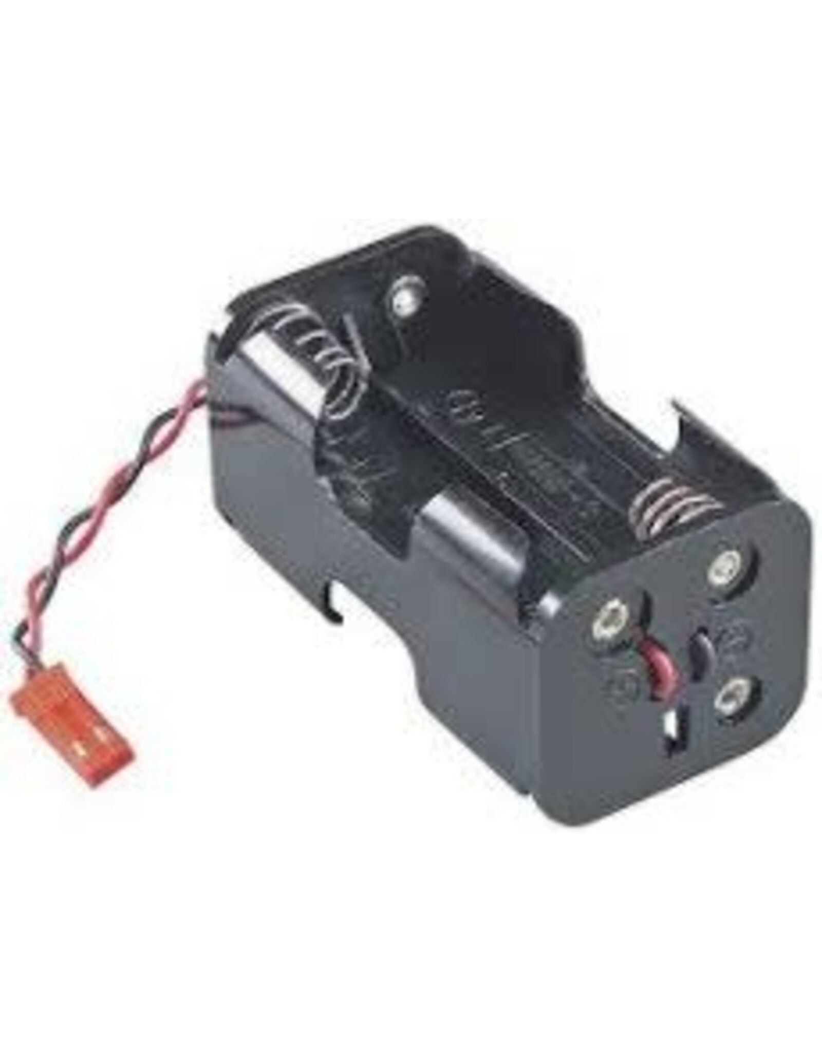 Futaba AA Battery Holder Receiver Box, 4-Cell w/ Male Red BEC Connector