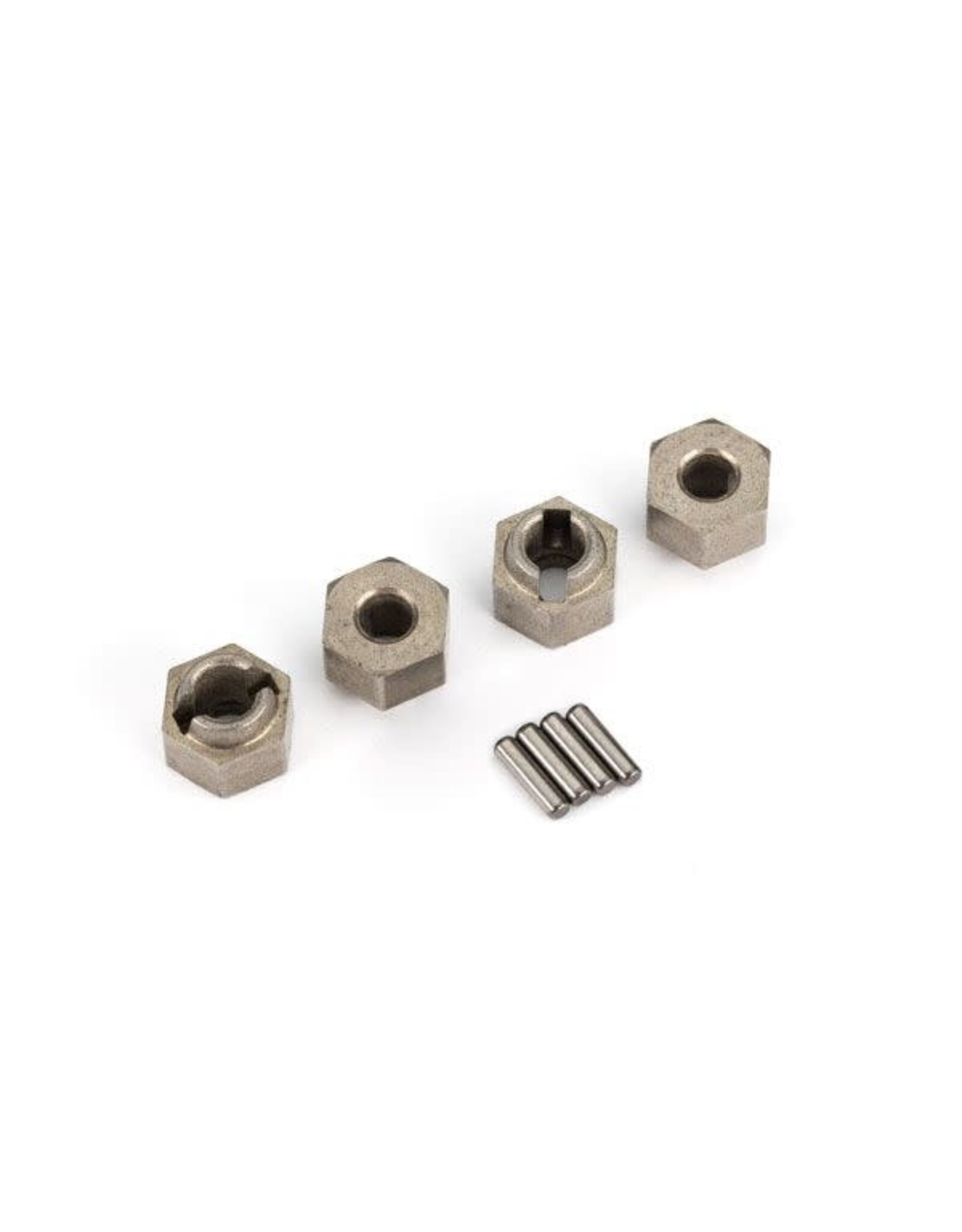 Traxxas Wheel Hubs, 7mm Hex (Steel) (4)/ Axle Pins (4)