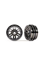 Traxxas Wheels, 1.0" (Black Chrome) (2)