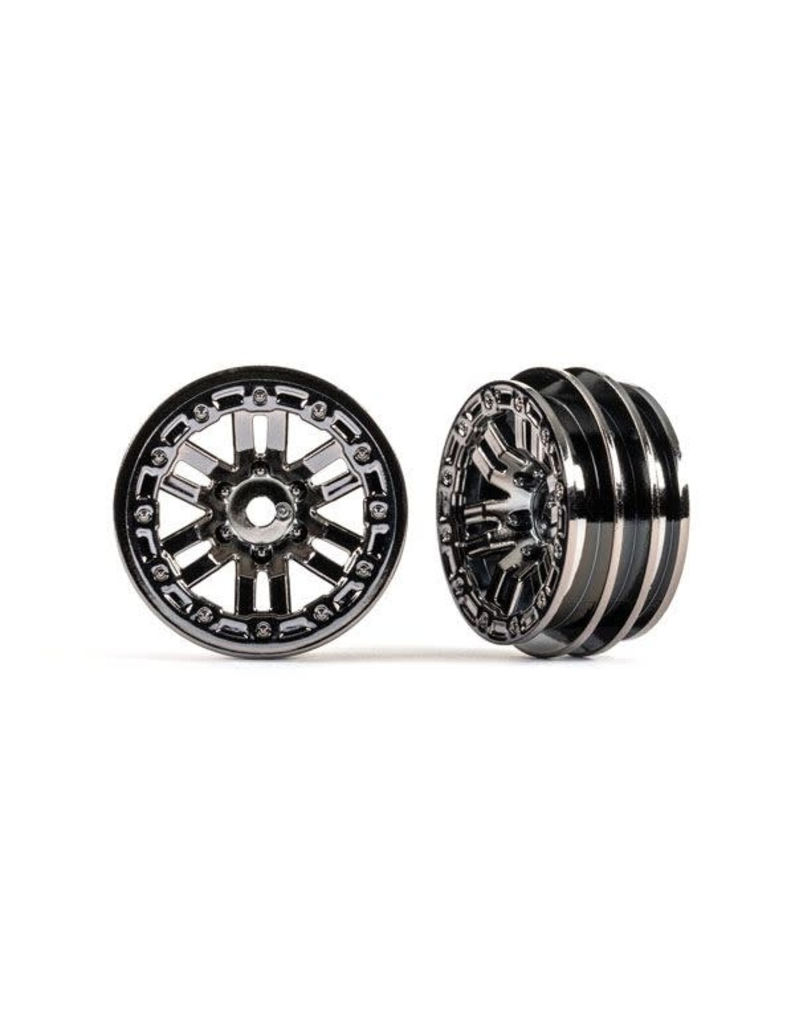 Traxxas Wheels, 1.0" (Black Chrome) (2)