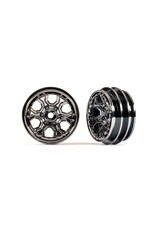 Traxxas Wheels, 1.0" (Black Chrome) (2)