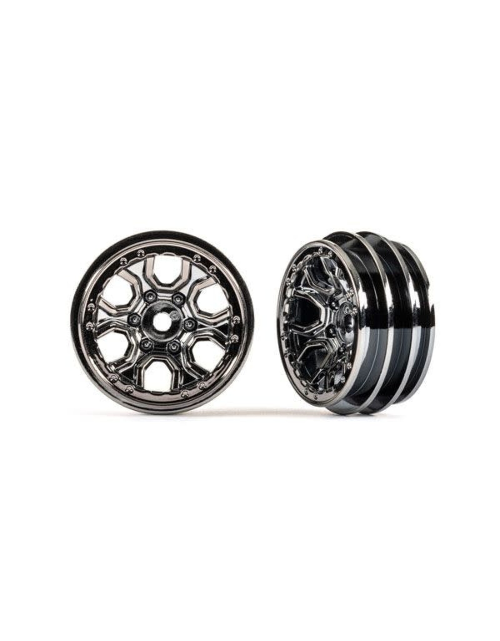 Traxxas Wheels, 1.0" (Black Chrome) (2)